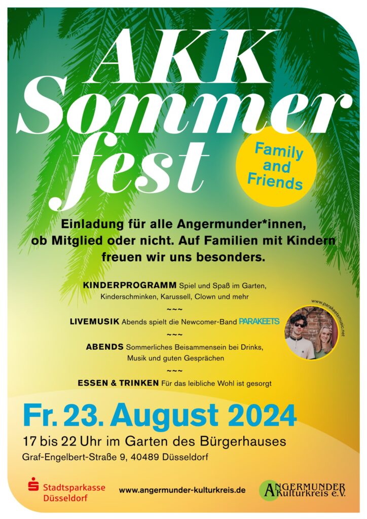 Der Angermunder Kulturkreis feiert ein Sommerfest