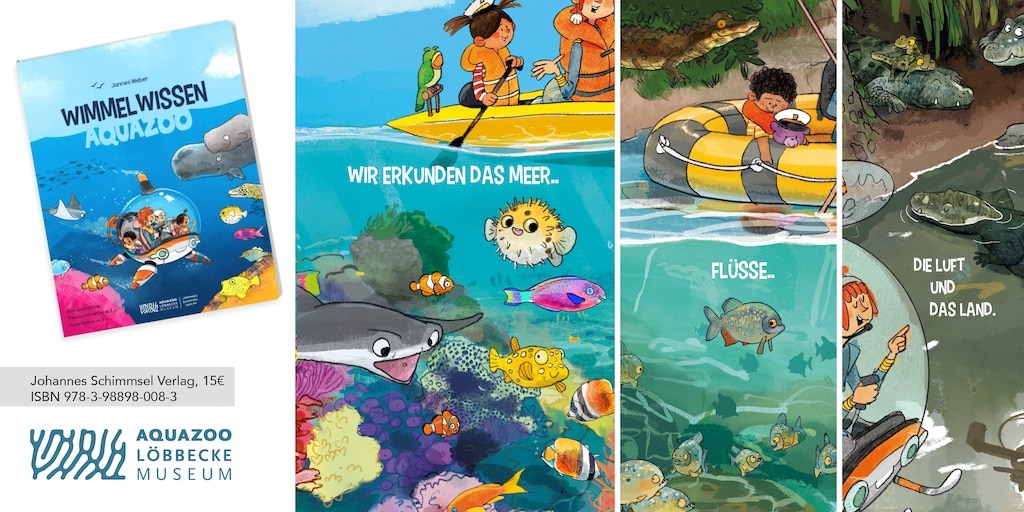 Wussten Sie schon? Die faszinierenden Tiere des Aquazoo Löbbecke Museums haben jetzt ihr eigenes Wimmelbuch!