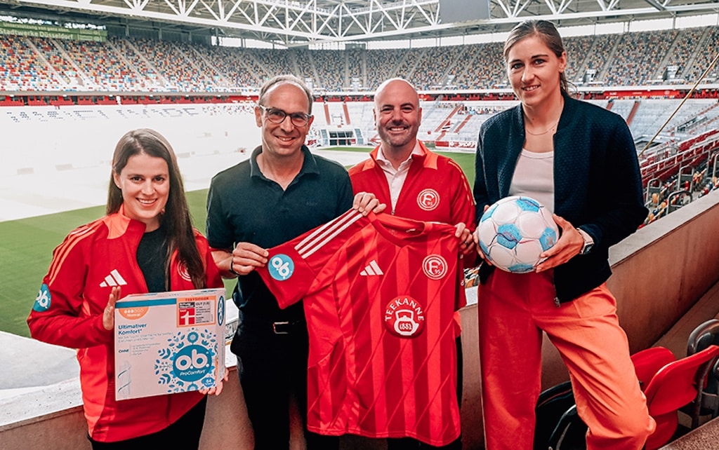 Fortuna Düsseldorf startet Partnerschaft mit o.b.