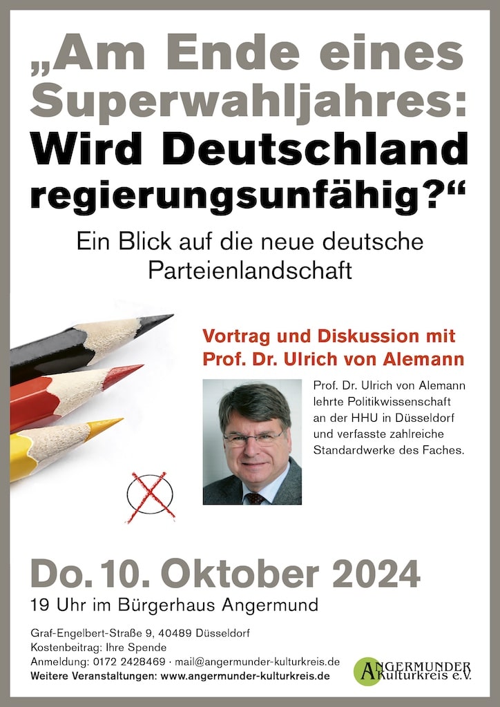 Professor Dr. Ulrich von Alemann in Angermund