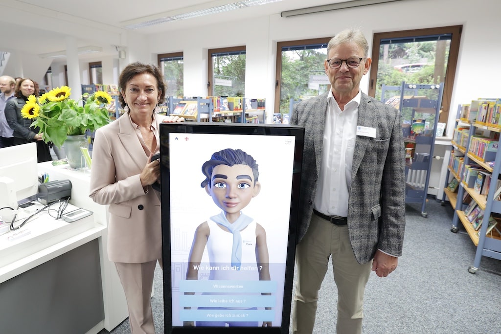 Stadtbücherei Unterbach erweitert die Öffnungszeiten mit Einsatz von KI
