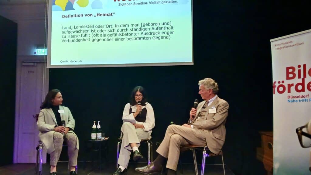 Diskussion im Rahmen der „Streitkulturwochen“ in Düsseldorf: Spannende Debatte über das Thema „Heimat“