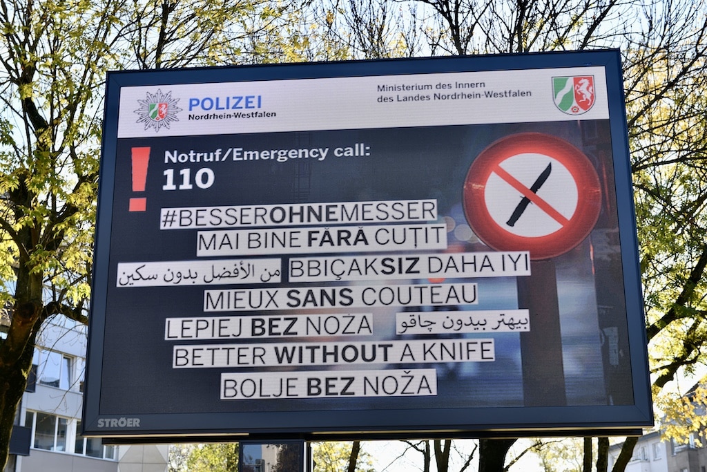 Kampagnenstart #besserohneMesser: Präventive Maßnahmen gegen Messergewalt in Nordrhein-Westfalen