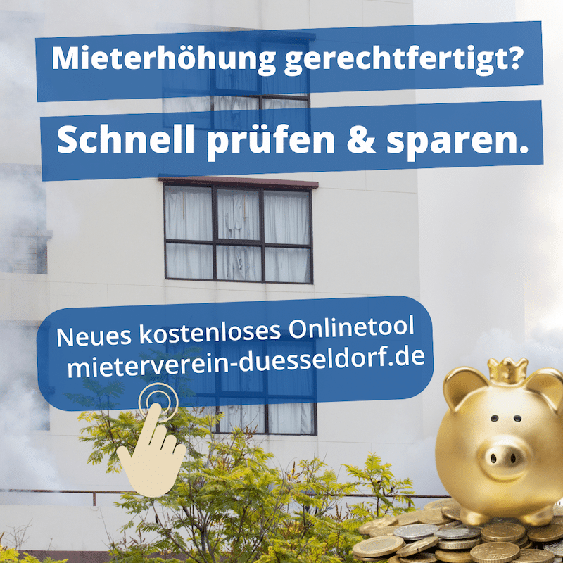 Neuer Service des Mietervereins Düsseldorf: Online-Tool prüft Mieterhöhungen kostenfrei