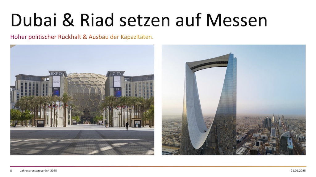 Messe Düsseldorf zu neuen Ufern in der Golfregion