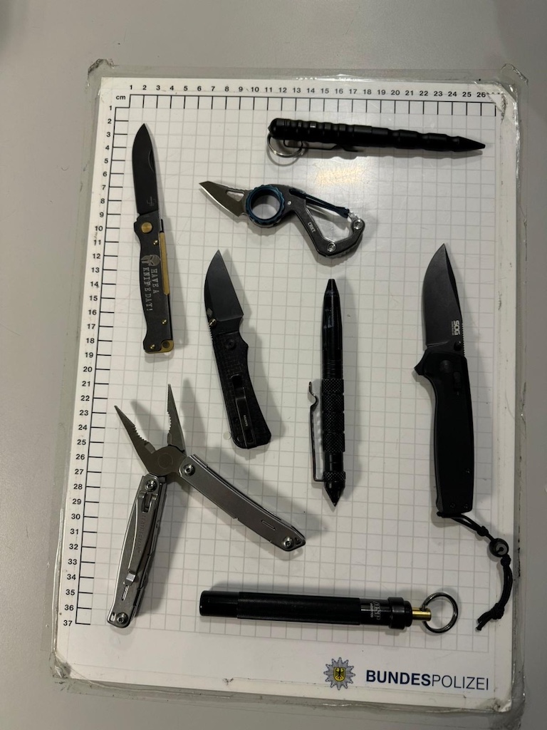 Bundespolizei am Hauptbahnhof zieht Messer und gefährliche Gegenstände ein – Ermittlungsverfahren eingeleitet