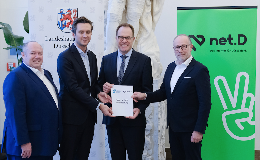 Düsseldorfer Unternehmen arbeiten im Glasfaserausbau zusammen