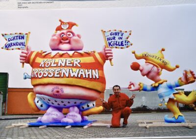 Impressionen aus der Ausstellung "Jacques Tilly. Freigeist - 200 Jahre Comitee Düsseldorfer Carneval e. V." © Lokalbüro