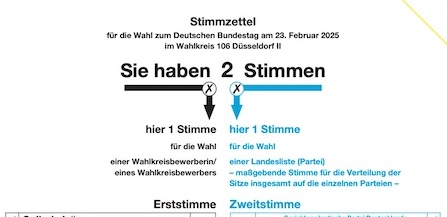 Hinweise auf fehlerhafte Briefwahlunterlagen
