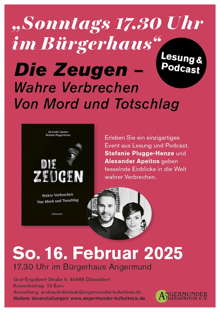 Lesung und Podcast im Bürgerhaus Angermund