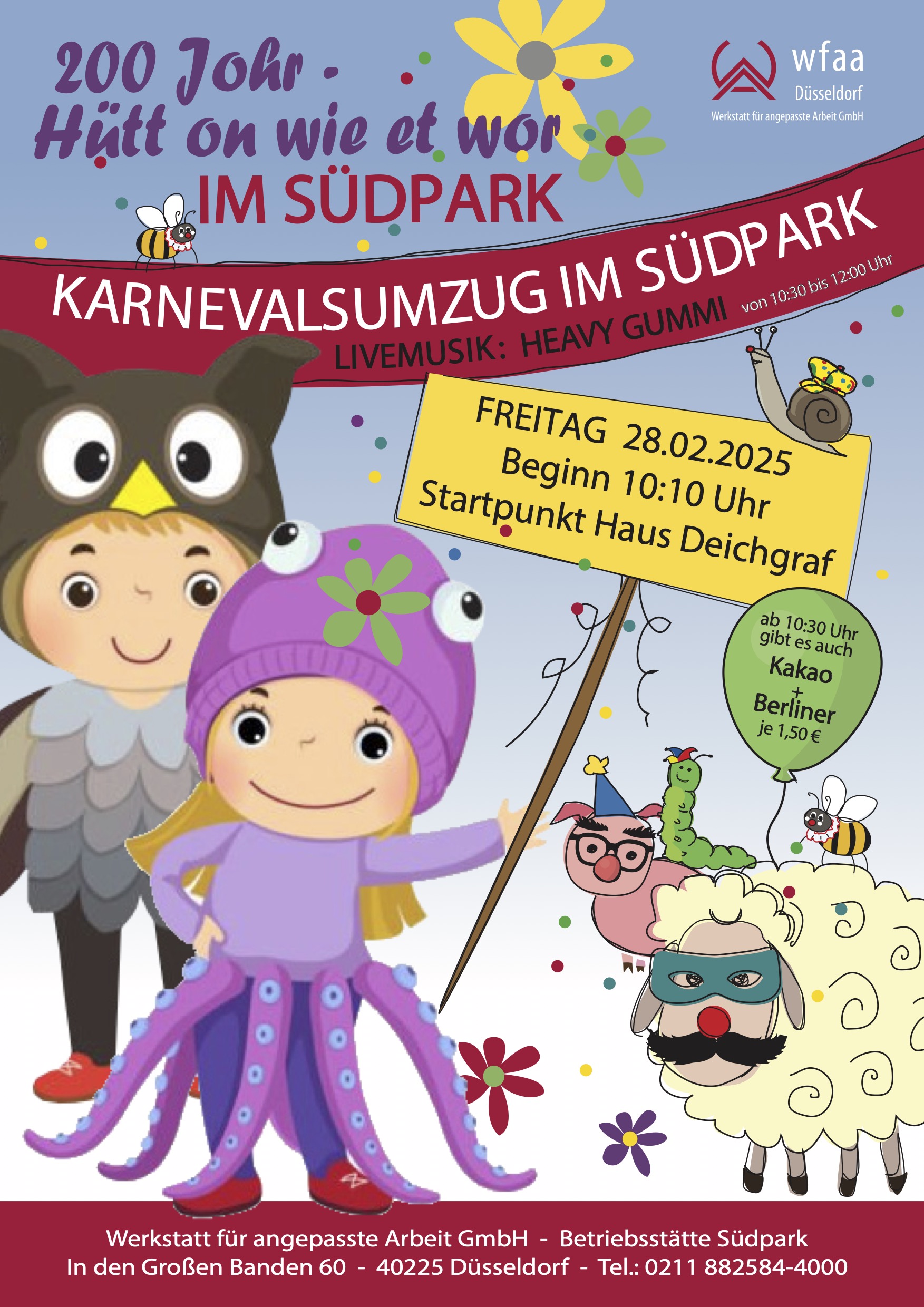 WfaA_Plakat_Karnevalsumzug Südpark 2025