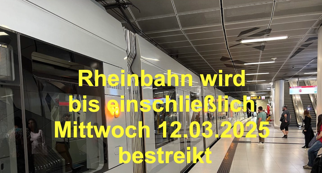Rheinbahn wird auch am Mittwoch bestreikt – begrenztes Angebot auf einigen Buslinien