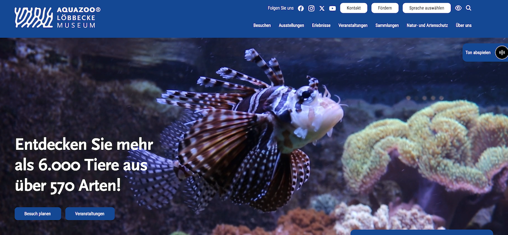 Aquazoo und SchifffahrtMuseum gehen mit neuen Websites online
