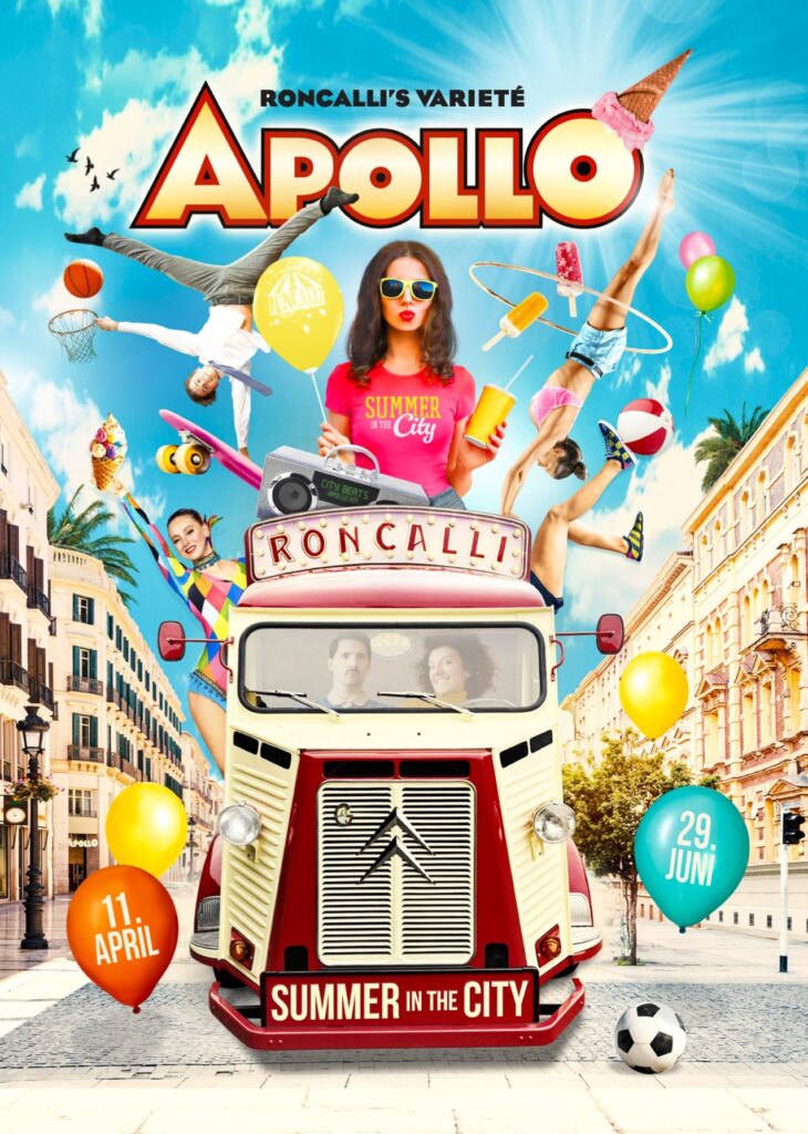 Düsseldorf erwartet heißen Sommer: Roncalli’s Apollo Varieté startet mit „Summer in the City“