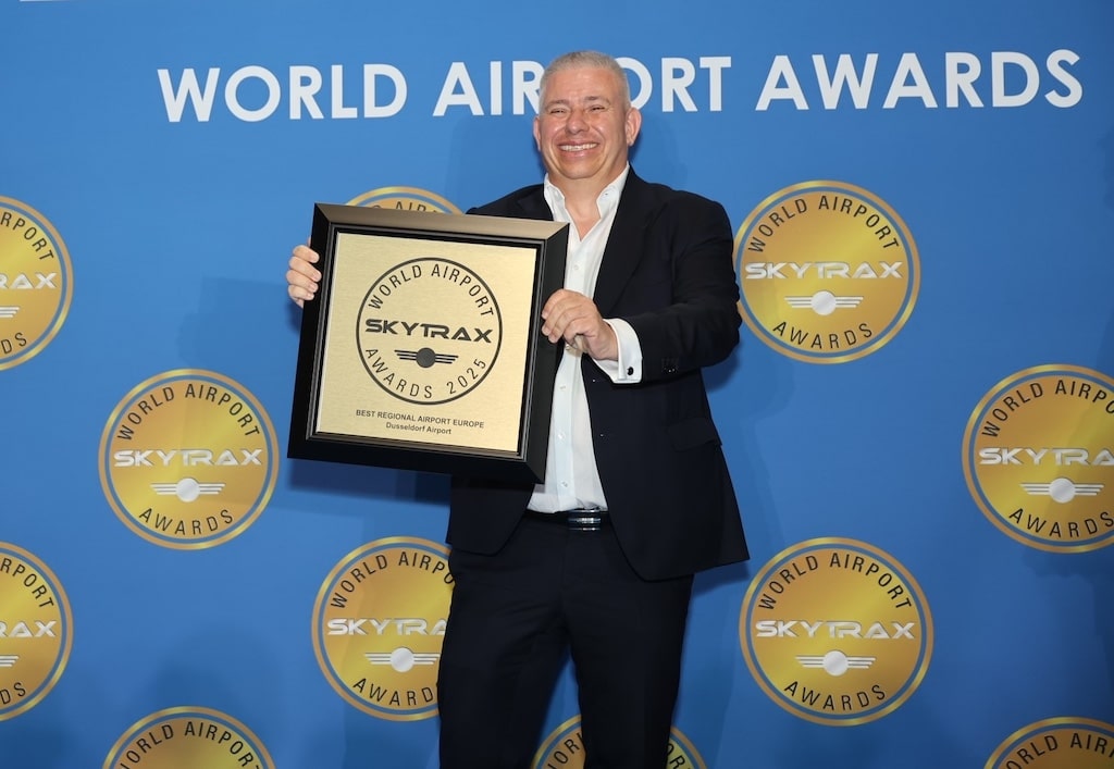 Millionen Passagiere stimmen ab – Flughafen Düsseldorf gewinnt den „Branchen-Oscar“: