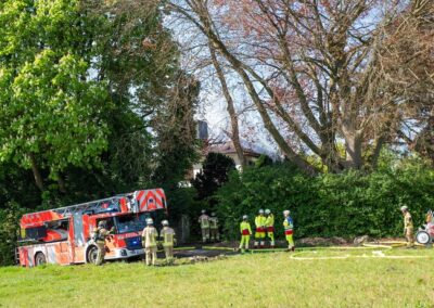Brand einer Villa in Gerresheim © LB / Olaf Oidtmann