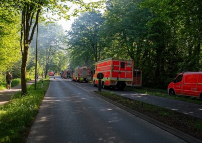 Brand einer Villa in Gerresheim © LB / Olaf Oidtmann