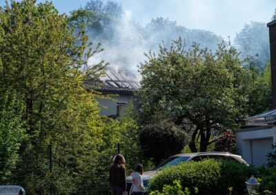 Brand einer Villa in Gerresheim © LB / Olaf Oidtmann