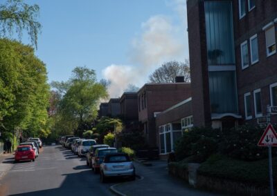 Brand einer Villa in Gerresheim © LB / Olaf Oidtmann
