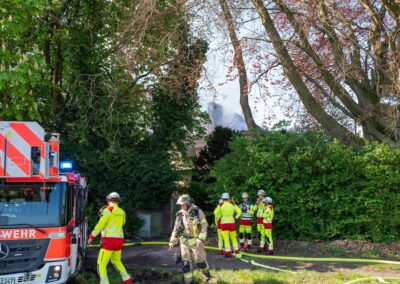 Brand einer Villa in Gerresheim © LB / Olaf Oidtmann