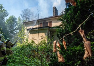 Brand einer Villa in Gerresheim © LB / Olaf Oidtmann