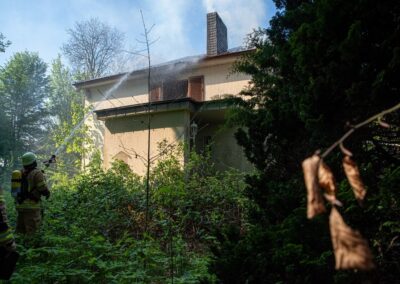 Brand einer Villa in Gerresheim © LB / Olaf Oidtmann