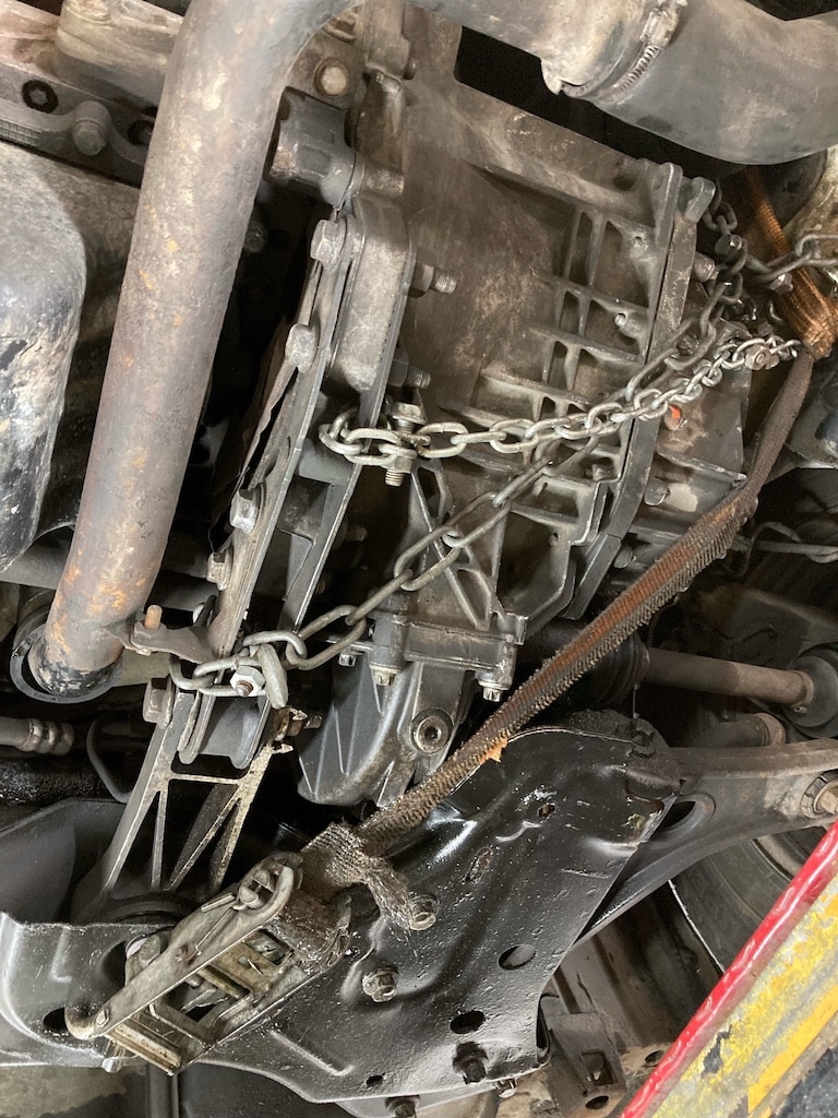 Aus dem Verkehr heraus gezogener LKW © Polizei Düsseldorf