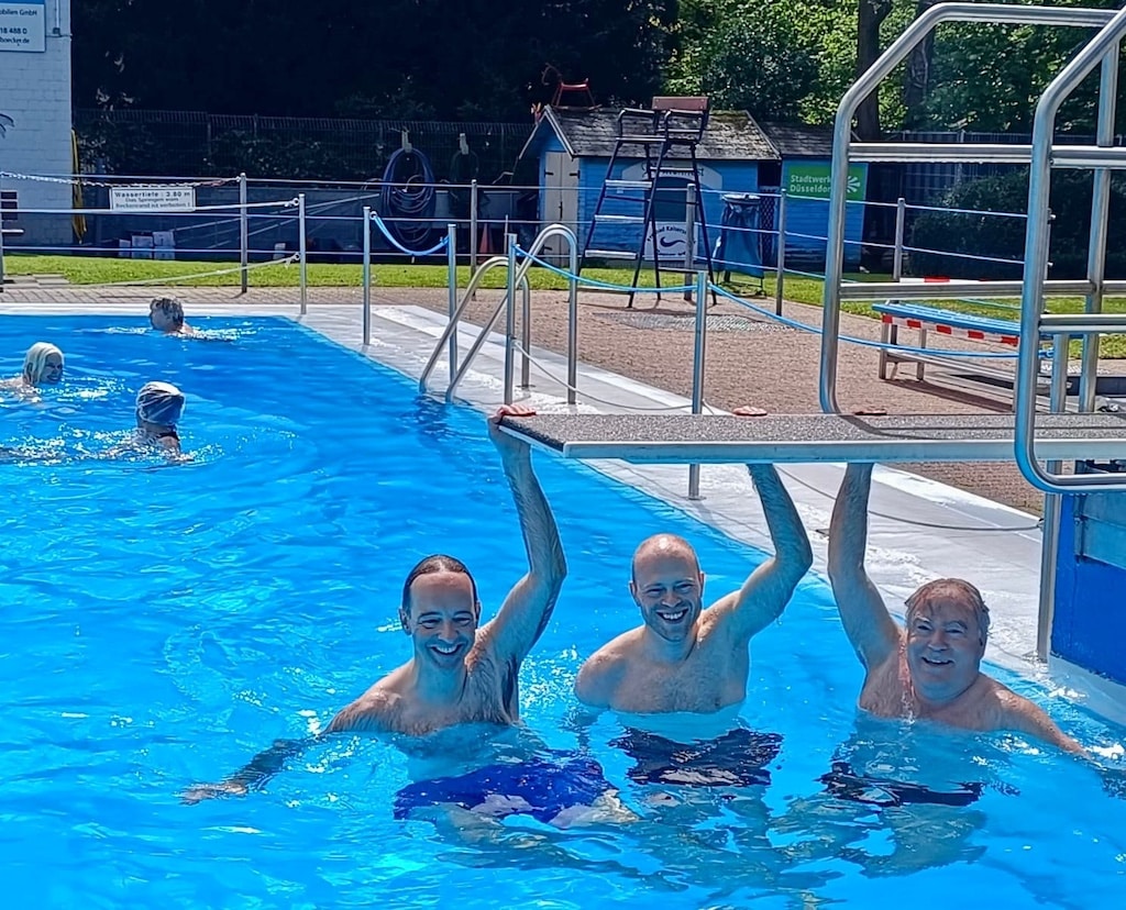 Archivbild: Wasserscheu sind sie bei der CDU im Norden nicht: (vl) Dr. Florian Hartmann, Mitglied der Bezirksvertretung 05 und stellv. CDU Foto: Privat