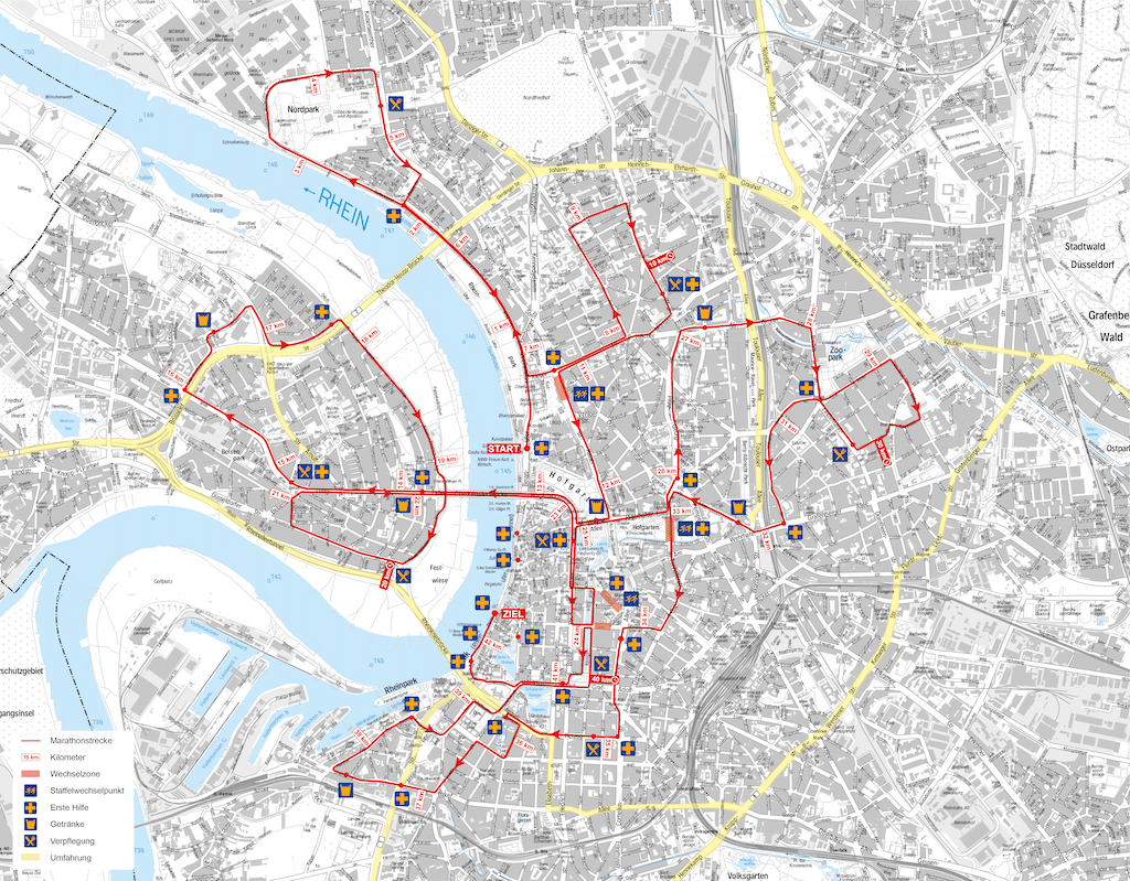 Verkehrsinformationen zum Marathon