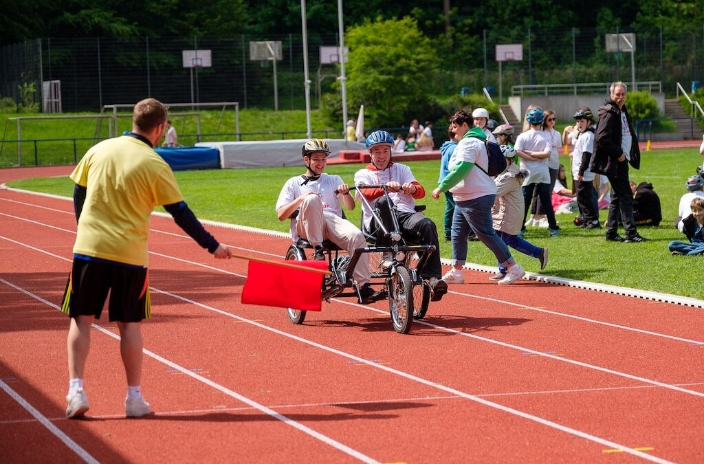 Special Petit Départ im Rather Waldstadion: 164 Schülerinnen und Schüler zeigten ihr Können