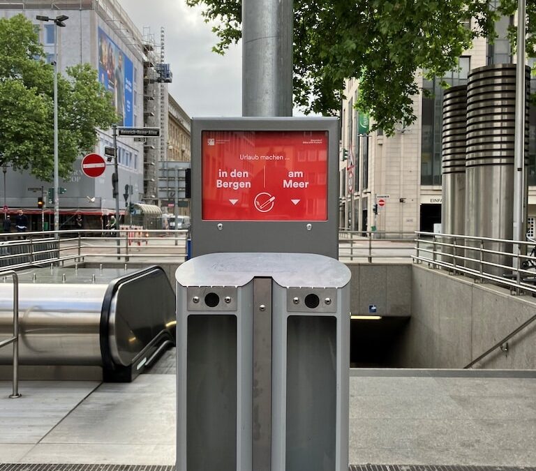 Pilotprojekt “Abstimm-Aschenbecher”: Neue Abstimmungsrunde startet