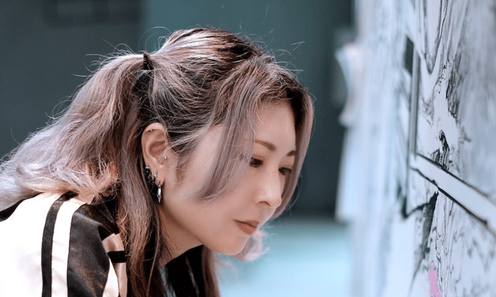 Live-Kunst und Manga-Magie im Sevens: Shinn Uchida erschafft XXL-Kunstwerk zum Japantag