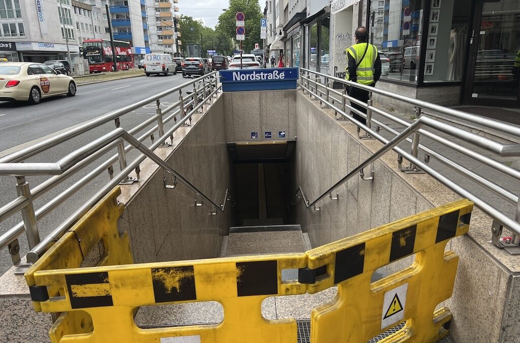 Asbest bei Arbeiten in der U‑Bahnstation Nordstraße festgestellt