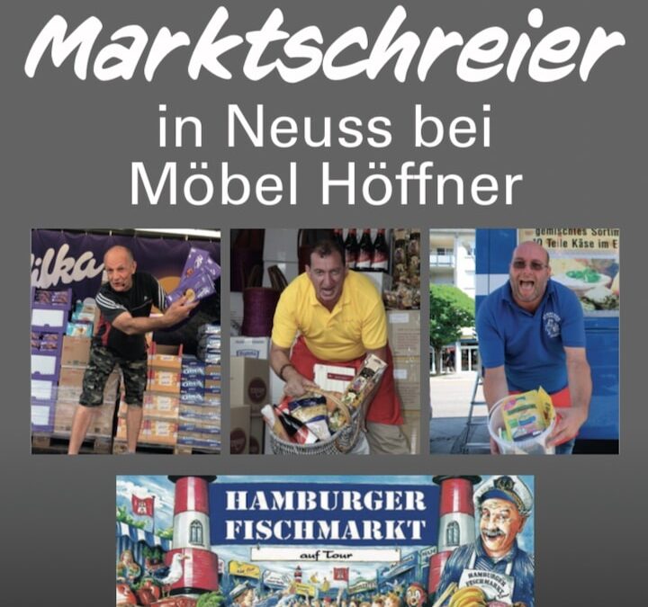 Marktschreier-Spektakel vom 27. bis 29. Juni 2025 in Neuss – mit Fisch, Wurst, Käse und hanseatischem Charme