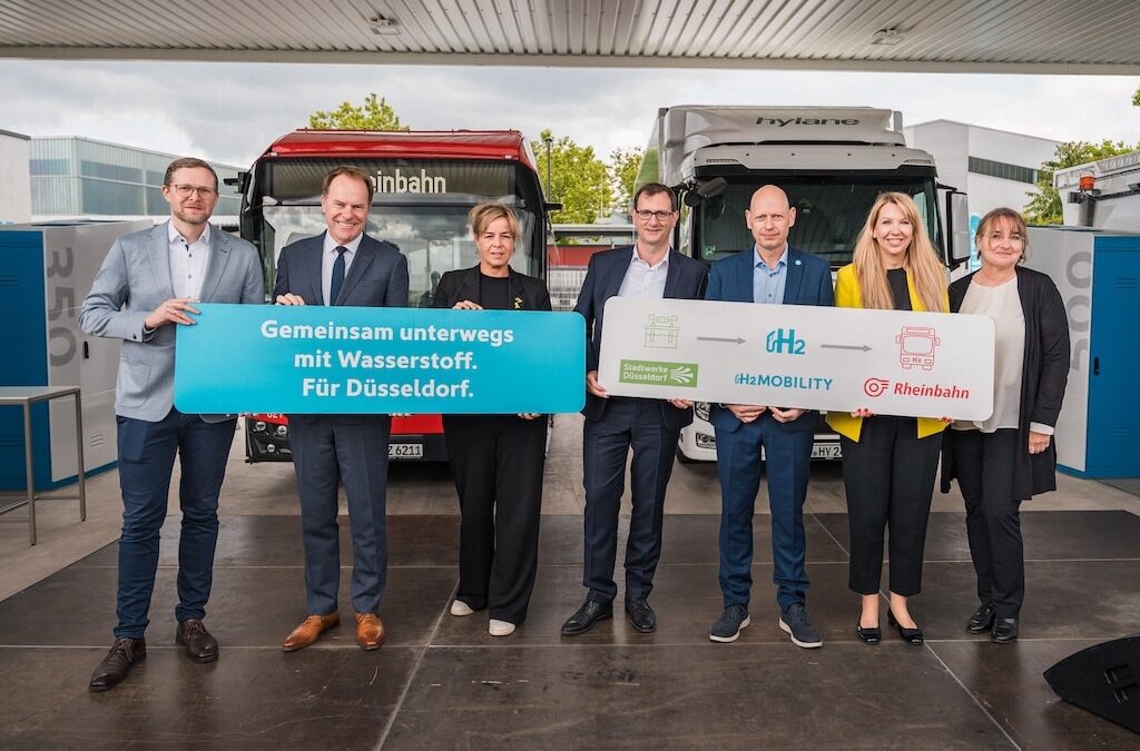 Leistungsstärkste Wasserstofftankstelle Europas eröffnet in Düsseldorf