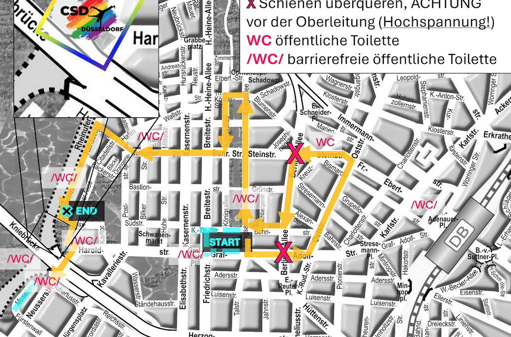 CSD Düsseldorf startet mit neuer Route und politischem Appell