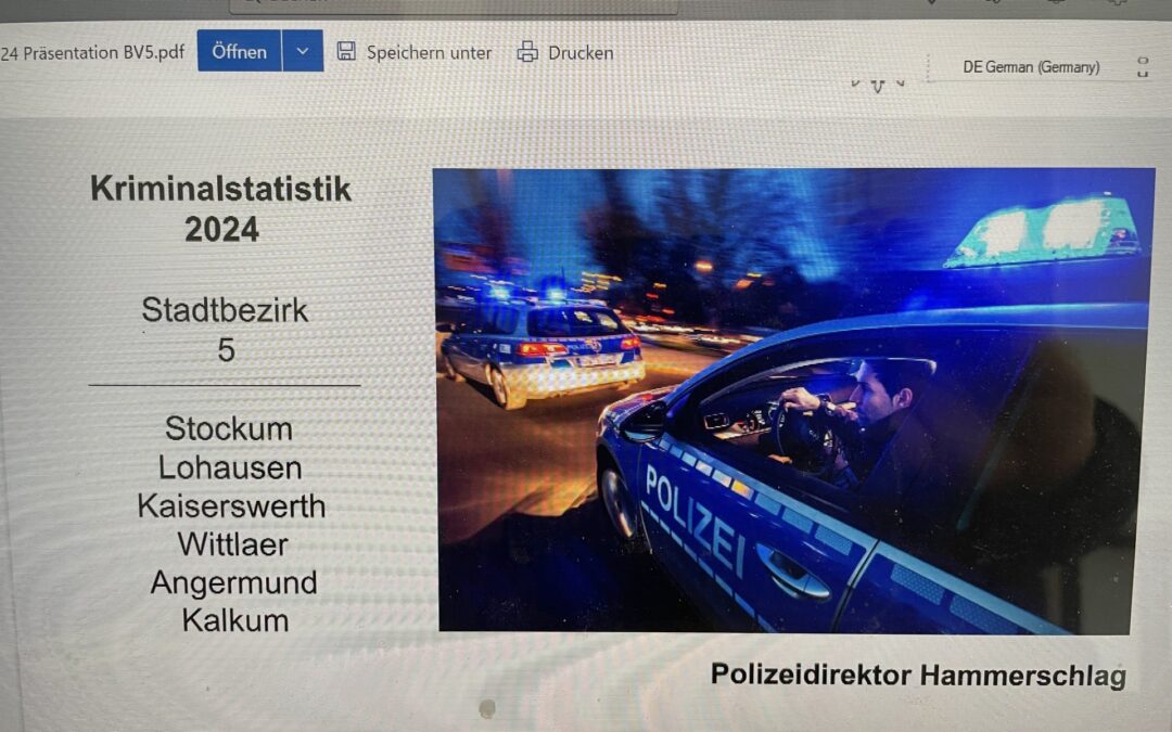 Mehr Kriminalität im Düsseldorfer Norden