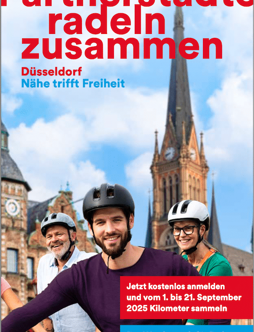 Stadtradeln 2025 Düsseldorf und Chemnitz – Faltblätter, Plakate und Aufkleber liegen jetzt&nbsp;vor
