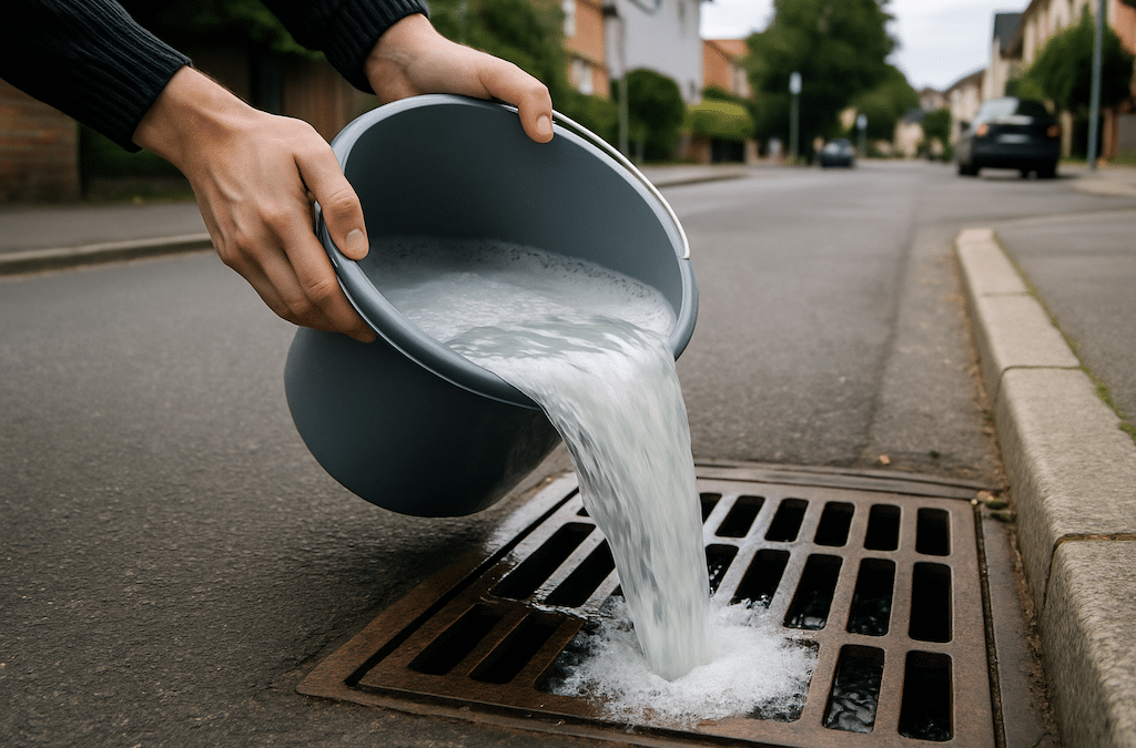 Schmutzwasser gehört nicht in den Gully