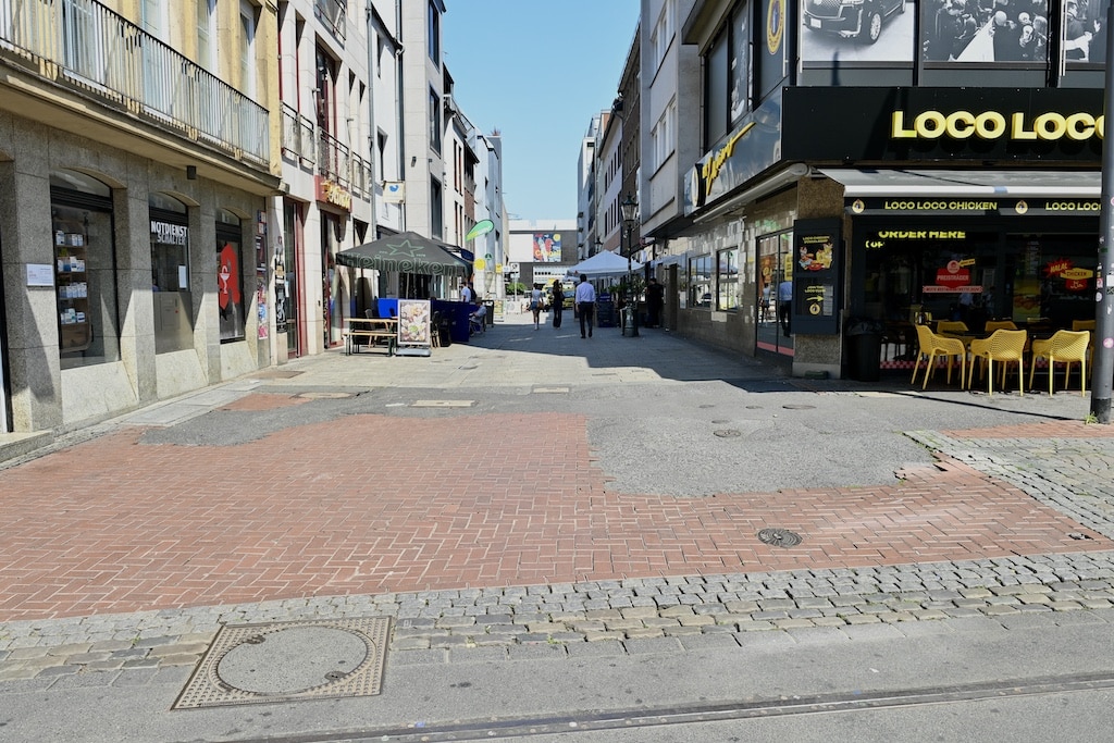 Neustraße Richtung Mutter-Ey-Straße © Lokalbüro