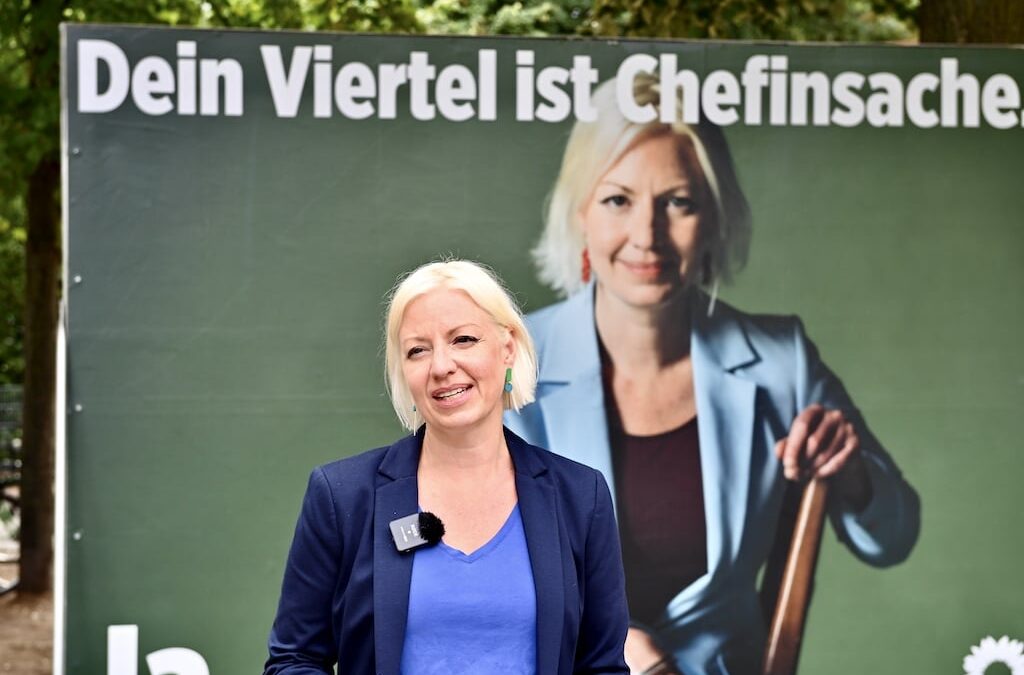 „Dein Viertel ist Chef­in­sache“ – Clara Gerlach startet Plakat­kampf ohne direkte Parteibezüge