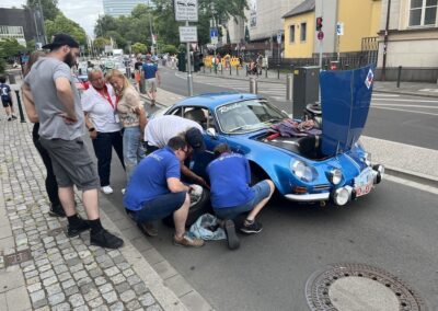 Hubanlage beschädigt wertvollen Oldtimer schwer © Manfred Fammler