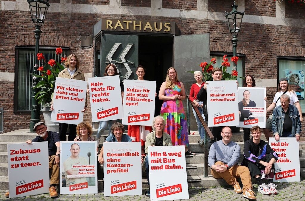 Rheinmetall und Waffenmesse im Fadenkreuz der Linken