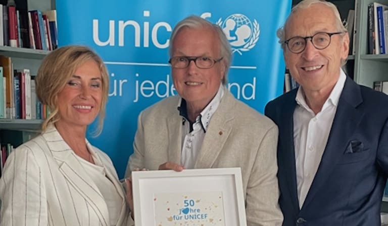 Großer Dank von UNICEF in Berlin an Düsseldorfer Heribert Klein für „50 Jahre“ Einsatz für UNICEF