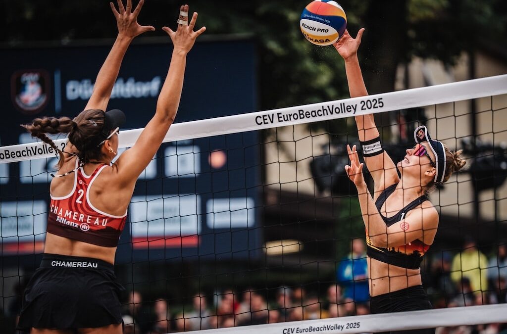 Beach-EM in Düsseldorf: Deutsche Teams verpassen Finale – Tillmann/Müller kämpfen um Bronze