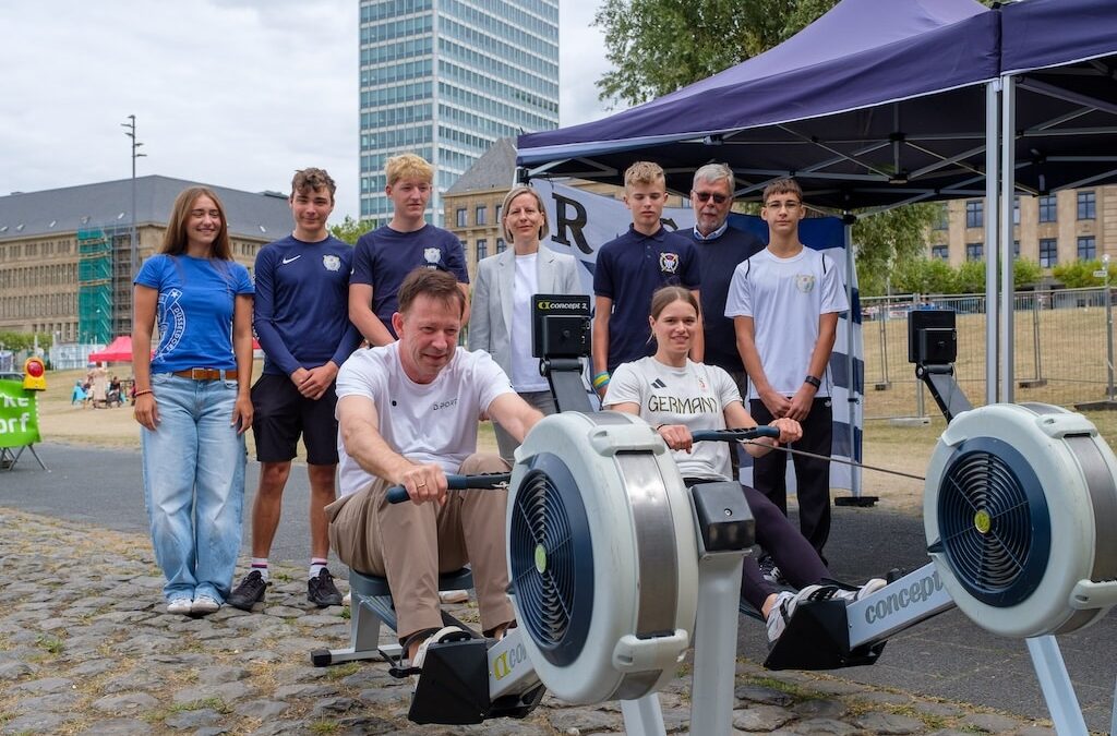 Olympia-Medaillengewinnerin Leonie Menzel besuchte das Olympic Adventure Camp