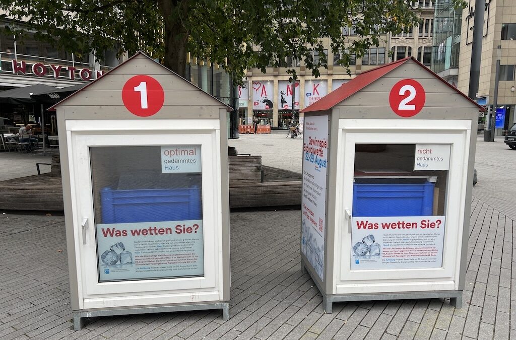 Energiespartag mit Auflösung der “Eisblockwette”