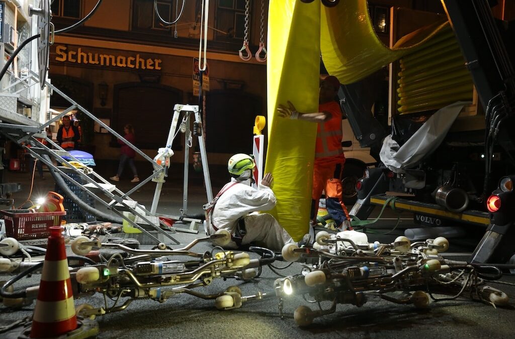 Stadtentwässerungsbetrieb hat den Kanal auf der Oststraße saniert