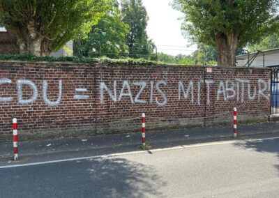 Beschmierte Wände im Düsseldorfer Norden © CDU Nord