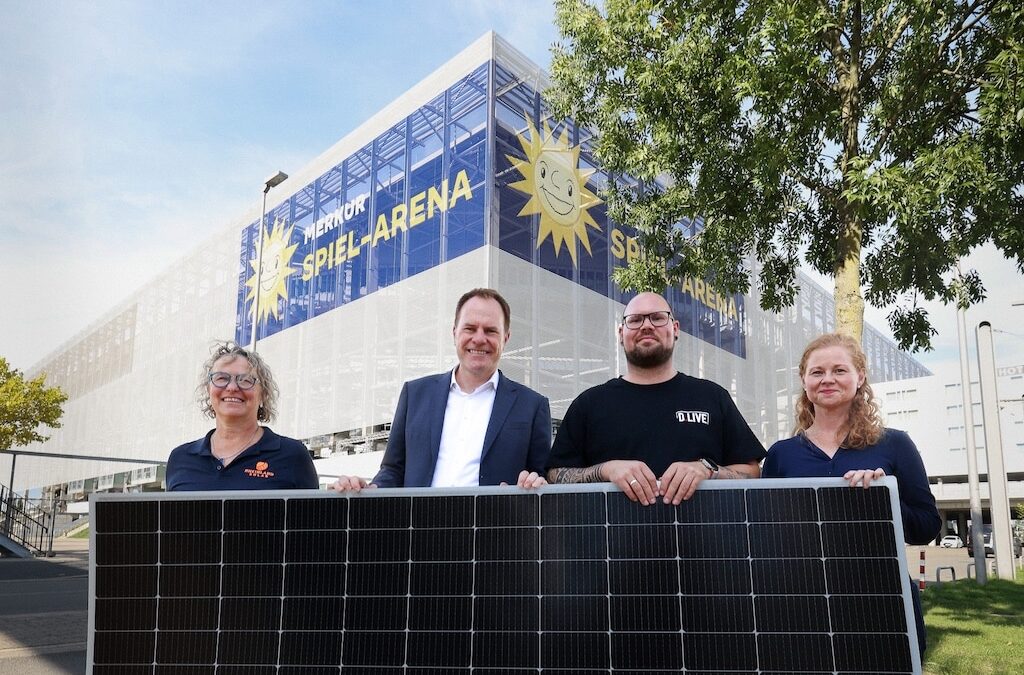 Die MERKUR SPIEL-ARENA setzt ein eindrucksvolles Zeichen in Sachen Nachhaltigkeit und Energiezukunft